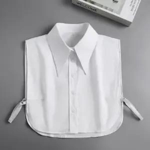 넥케이프 포인트 레이어드 뾰족 코튼 카라 스탠다드