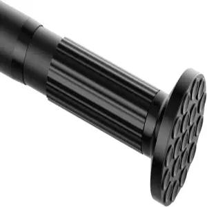 ZipGlo 텐션 커튼봉 51-128인치 창문이나 욕실용 블랙 헤비 듀티 샤워 파티오용 롱 아웃도어 로드 직경