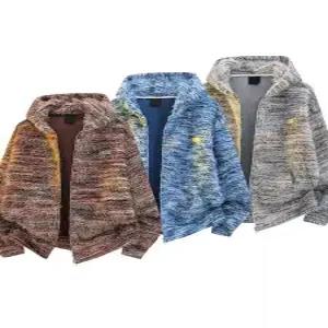 남친 니트 겨울 가을 메일라드 멜란지 카디건 집업 아이템 후드 스트라이프 트렌디 보카시 HT4