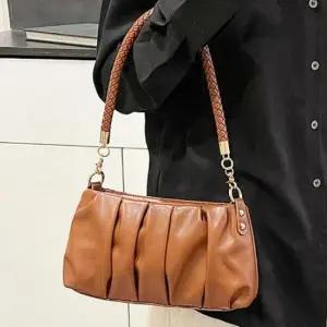 [패션] 여성 레더 주름 숄더백 크로스백 데일리 직장인 가방