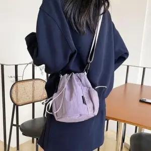 [패션] 여성 미니 크로스 백 여행 핸드폰 작은 가방 퍼플 여자 가벼운 휴대폰 폰가방 미니백