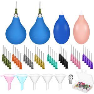 단닷 102개 도자기 공구 공급품 세라믹 정밀 어플리케이터, 병용 팁 어플리케이터 글레이즈 3온스 점토 세트, 슬립 트레일링 스퀴즈