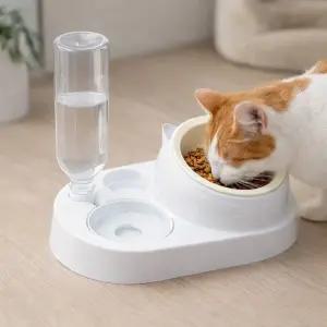 펫모아 고양이 강아지 반려동물 반자동 급수기 급식기(도자기 그릇)