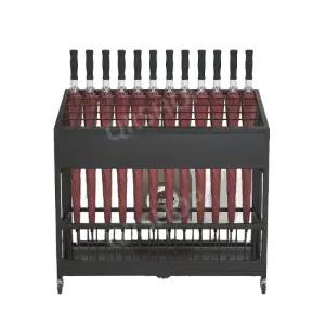 우산 꽂이 블랙 철제 학원 현관 대형 수납 우산통 플라워