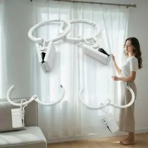 커튼 고리 링 오픈형 집게 32mm 커튼봉 부자재 액세서리