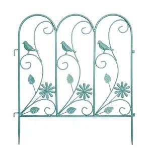 길이 꽃과 4개세트 흰색 개세트 철제울타리 화단만들기 양셀