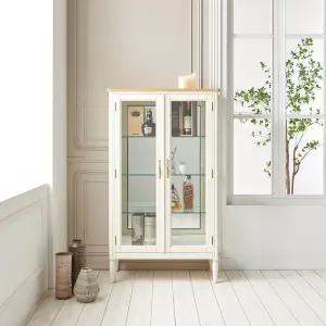 [무료배송] 클래식 엔틱가구 카렌 520 양문 유리 엔틱 장식장 [CP]