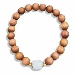 [라일리쥬얼리] Rly 향나무 염주 팔찌 우드 여름팔찌 나무팔찌