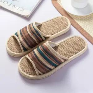 [라일리] Rly 린넨 실내용 슬리퍼 슬리퍼 커플 거실 거실화 층