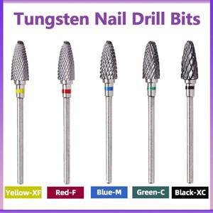 2.35mm 텅스텐 네일 드릴 비트 페디큐어 밀링 커터 그라인딩 헤드 샌더 액세서리 전기 큐티클 클린 로터리