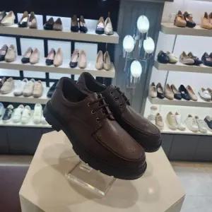 엘칸토 HC10 남성브라운컴포트케주얼화 남성소가죽쿠션업소가죽경량클리퍼슈즈3,5cm L