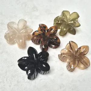 플라워 꽃핀 헤어집게 휴양지 패션 악세서리