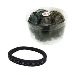 다이아 헤어끈 머리 묶기 헤어 밴드 납작고무줄 30P 머리끈