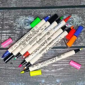 쿠레타케 HX09YT36 지그 옷그림 트윈닙 형광 패브릭마카 1자루