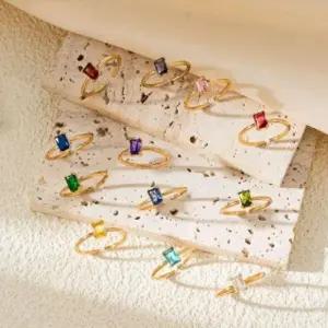 [라일리쥬얼리] Rly 유색큐빅 탄생석 데일리 오픈링