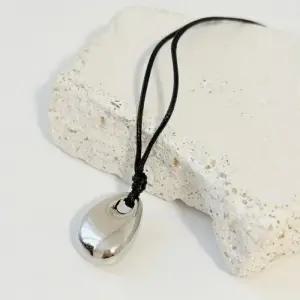 [라일리쥬얼리] Rly 심플 실버 물방울 포인트 롱 목걸이 네크리스 펜