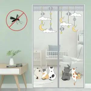 [콩심팥심]현관문 자석 모기장 원터치 방충문 셀프시공 문모기장