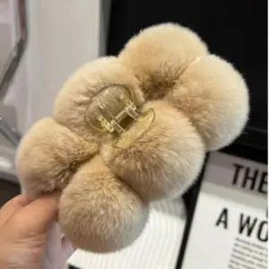 [하프클럽/]여성용 일상 귀여운 인조털 몽글 헤어