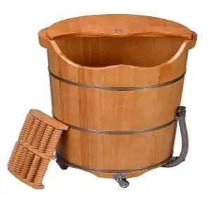 히노끼 족욕 대야 마사지샵 가정용 족탕기 온냉