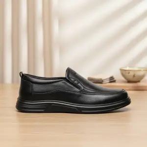 [다잇템] 남성 두꺼운굽 가죽무늬 운동화 경량