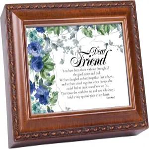 코티지 가든 디어 프렌드 스페셜 플레이스 인 하트 우드그레인 유품 뮤직 박스 플레이 친구가 필요한 이유