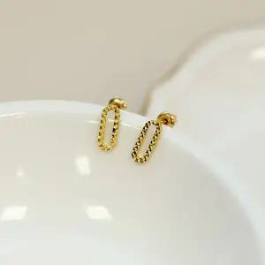 갤러리아 대한민국금거래소 컷팅 클립 24K 순금 핀귀걸이 1.875g