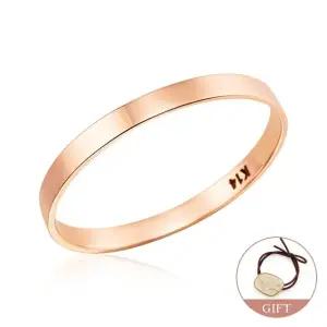 [비앤비골드] (3월베스트) 14K 2.0mm 민자 열손가락 레이어드 평반지 NPR32694