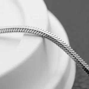 [라일리쥬얼리] Rly 남성 포인트목걸이 커플목걸이 심플목걸이 실버목걸