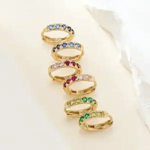 [비앤비골드] 14K 그라벨 듀오 원터치 링 귀걸이 한쌍 3종 모음