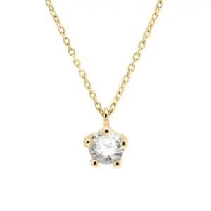 [비앤비골드] 14K 5.25mm 오각 큐빅 체인 목걸이 NPN27219