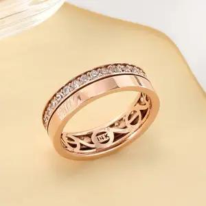 [비앤비골드] 14K 글로시 큐빅 올밴드 두줄 반지 SRS40896