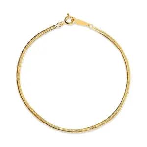 [비앤비골드] 14K 글로시 2mm 스네이크 뱀줄 체인 팔찌 IRB40647