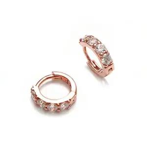 [비앤비골드] 14K 2.5mm 랩다이아링 원터치 귀걸이 한쌍 JNE38076