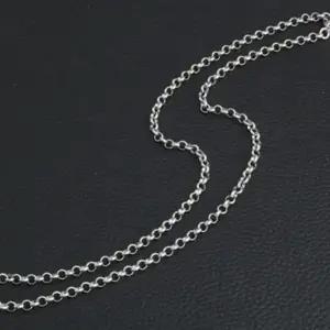 [라일리쥬얼리] Rly 실버목걸이 남자 (5mm) 여자목걸이 ZF 은목