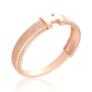 [비앤비골드] 14K 고딕H 촘촘 컷팅 스틱 반지 SRS38705