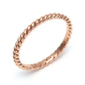 [비앤비골드] 14K 2mm 트위스트 올밴드 레이어드반지 NPR26879