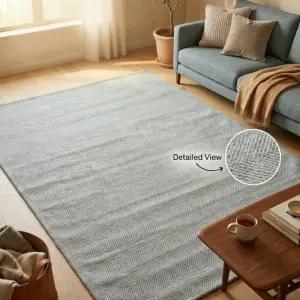 한일카페트 어반 헤링본 자카드 워셔블 러그