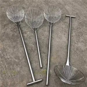 초대형 긴손잡이 소쿠리 스텐 주방 손잡이 뜰채 대형