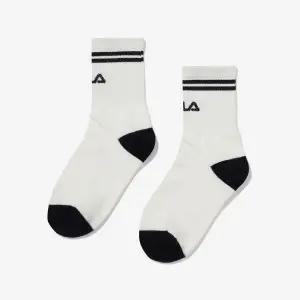 [보리보리/휠라 키즈]리니어 로고 장목양말 (FK3SCG1011X_OWH)