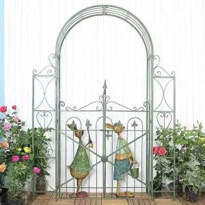 정원울타리 장미터널 게이트 아치 문 대문 철제 펜스