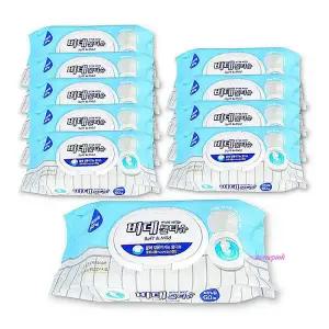 비데물티슈 60매x10개 여성 캡형 변기에버리는 휴대용 비데용 화장실용 물에녹는def131