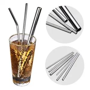 1파티 휴대용 스텐 세척솔 레스 빨대 HUD 스트로우