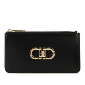 페라가모 로고 플라크 가죽 지퍼 지갑 220629770767 NERFLARED