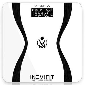 인비핏 바디 리저 스케일, 고정확도 디지털 욕실 조성 분석기, 10명의 사용자를 대상으로 체중, 체지방,