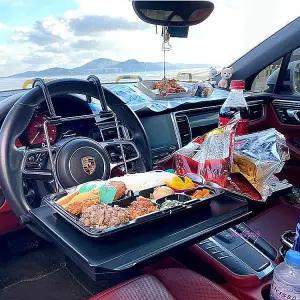 차량용테이블 삭탁 다용도 멀티 트레이 선반 2세대 카시트 식탁 조수석 뒷좌석 폴딩 책상 뒷자석 자동차tuv