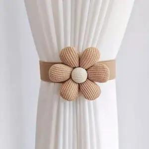 [콩심팥심]예쁜 플라워 장식 밴드 커튼 악세사리 고정끈 타이백