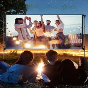 야외스크린 초대형 영화 빔스크린 캠핑장 야외 빔프로젝터 커튼 거치대