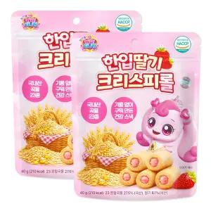 프린세스 캐치티니핑 한입딸기 크리스피롤 40g 2개