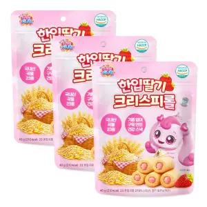 프린세스 캐치티니핑 한입딸기 크리스피롤 40g 3개