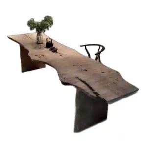 대형 우드슬랩 테이블 카페 다이닝 커피숍 회의실 식탁 원목